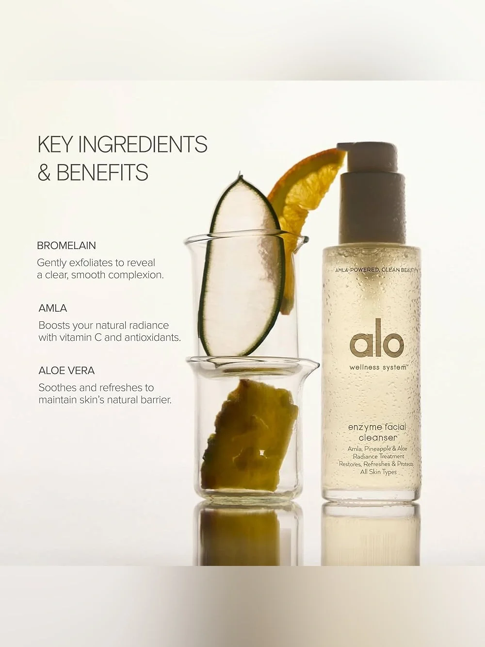 ALO Yoga Enzyme Facial Cleanser 3.2 fl oz $32 Retail NEW